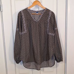Old Navy V-neck Peasant Blouse